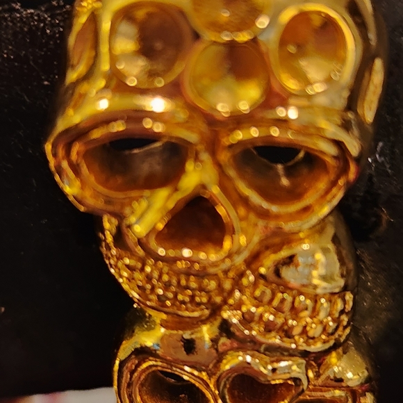 DANTE' HUGH GOLD SKULLS BELT.VERY RARE - Picture 4 of 6